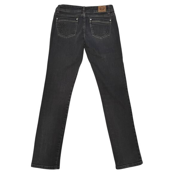 Romeo & Juliet Couture Premium Straight Leg Dark Wash Denim Jeans Size 28 - Picture 2 of 8